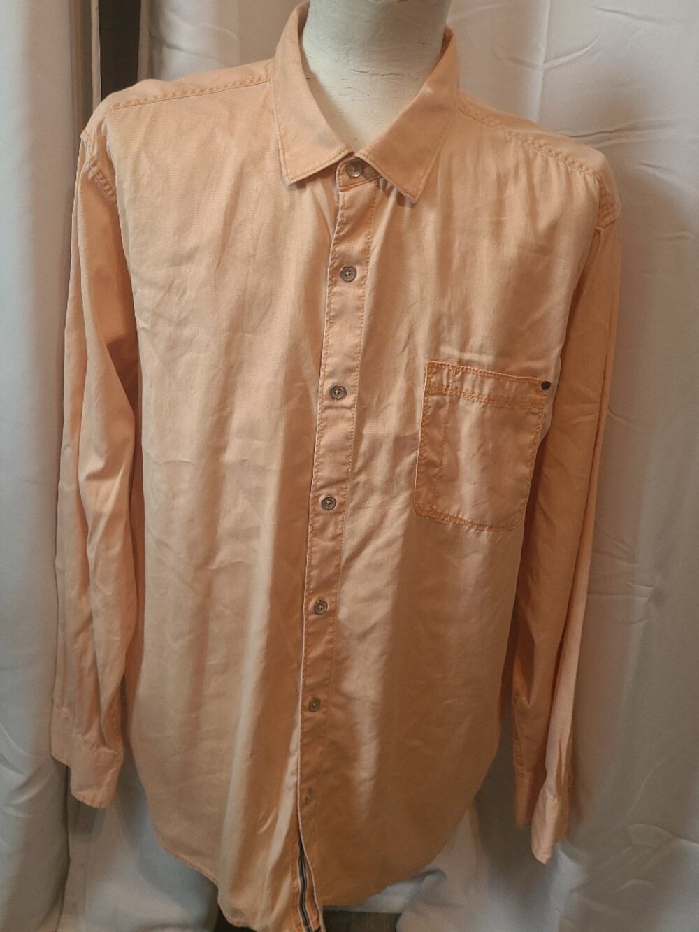 Men's Tommy Bahama button front shirt - 2XL - Orange - Long sleeve